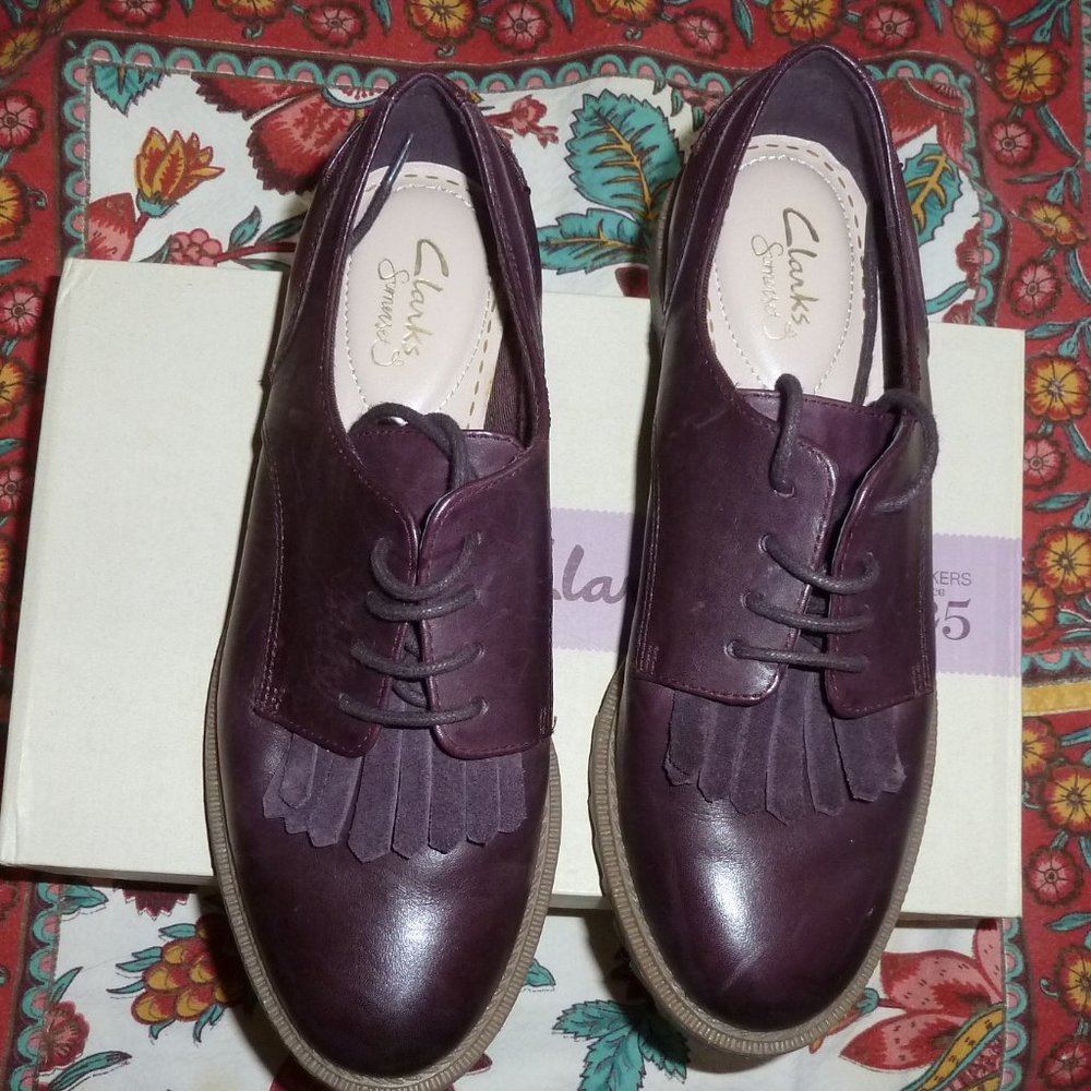 Clarks All Leather Saddle  Shoe